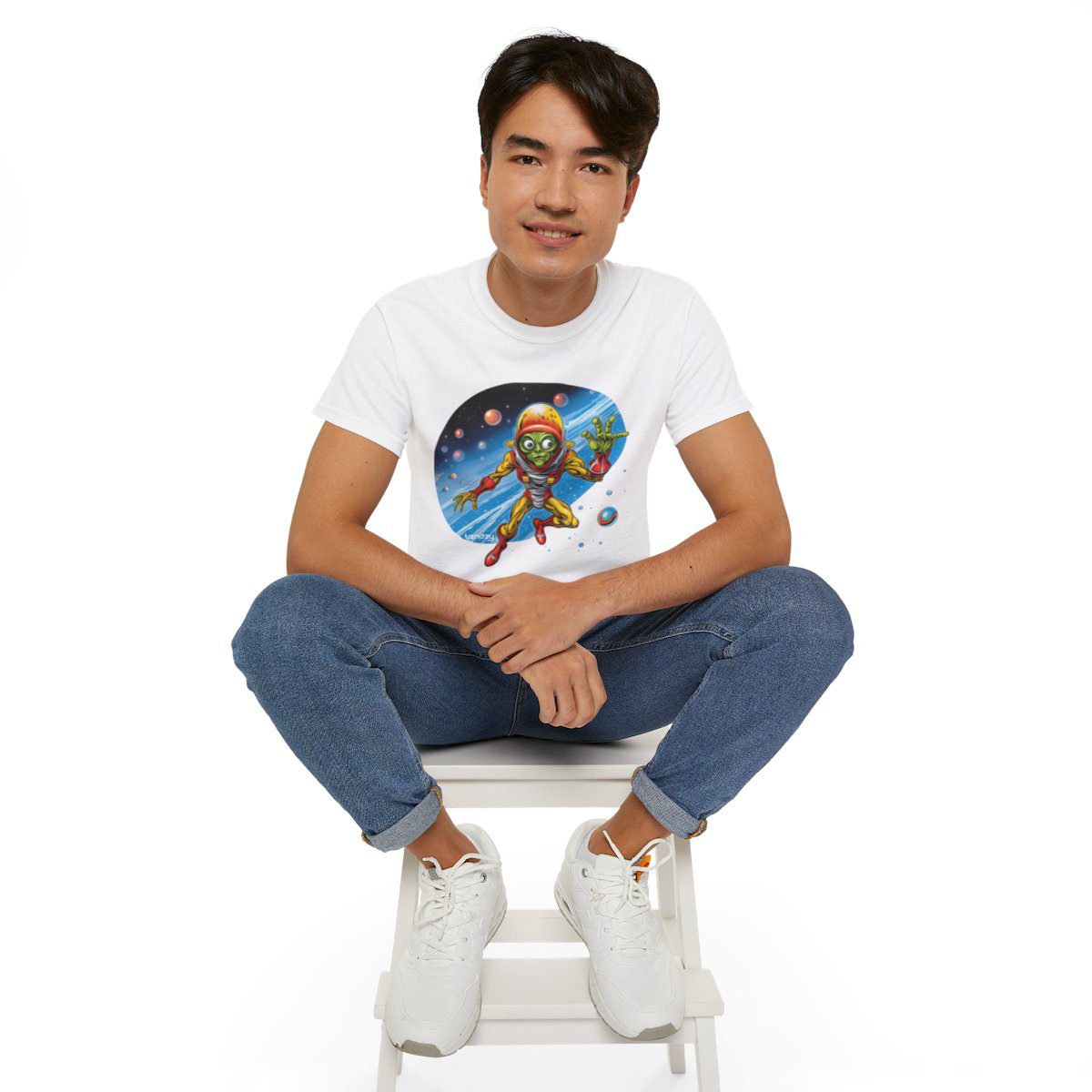 Alien Spacman Unisex Ultra Cotton Tee - Image 12