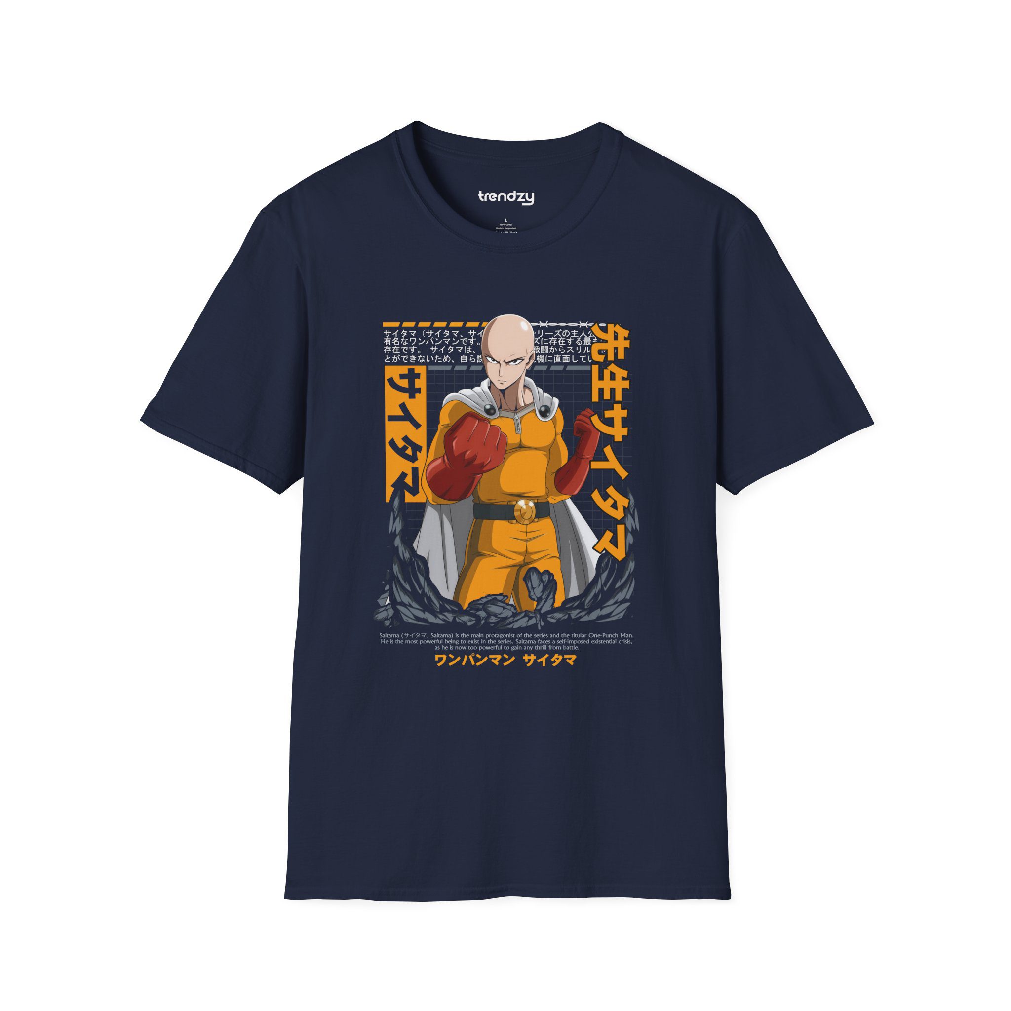 Anime One Punch Man Unisex Softstyle T-Shirt, Casual Wear, Gift for Fans, Comic - Image 2