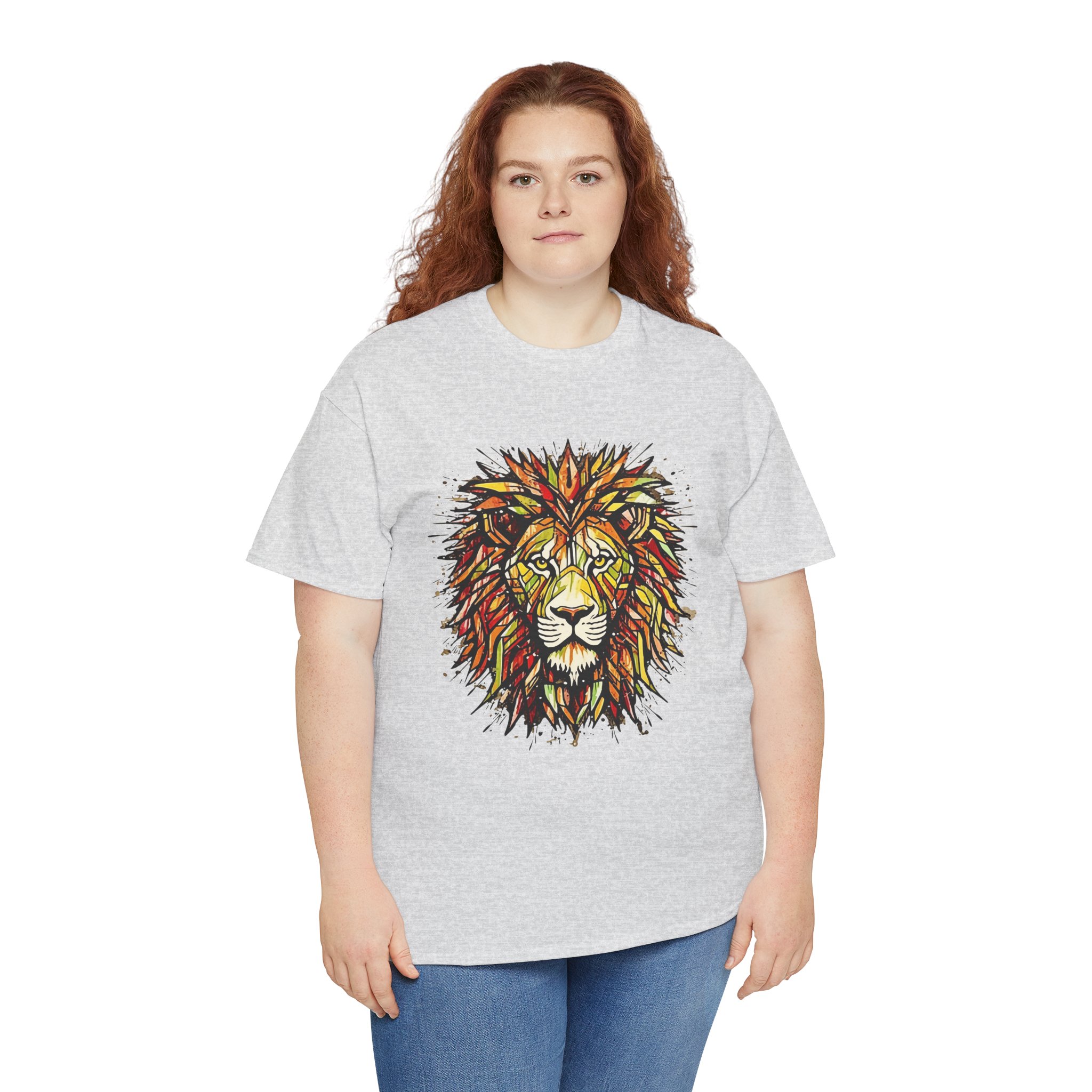 Lion Unisex Heavy Cotton Tee - Image 11