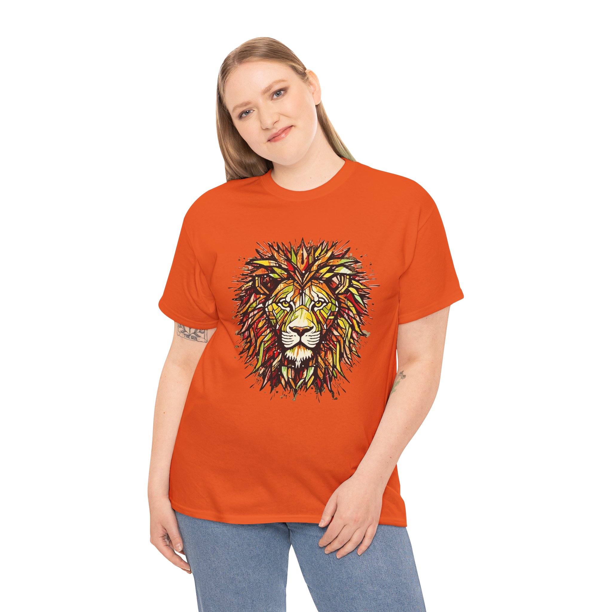 Lion Unisex Heavy Cotton Tee - Image 40