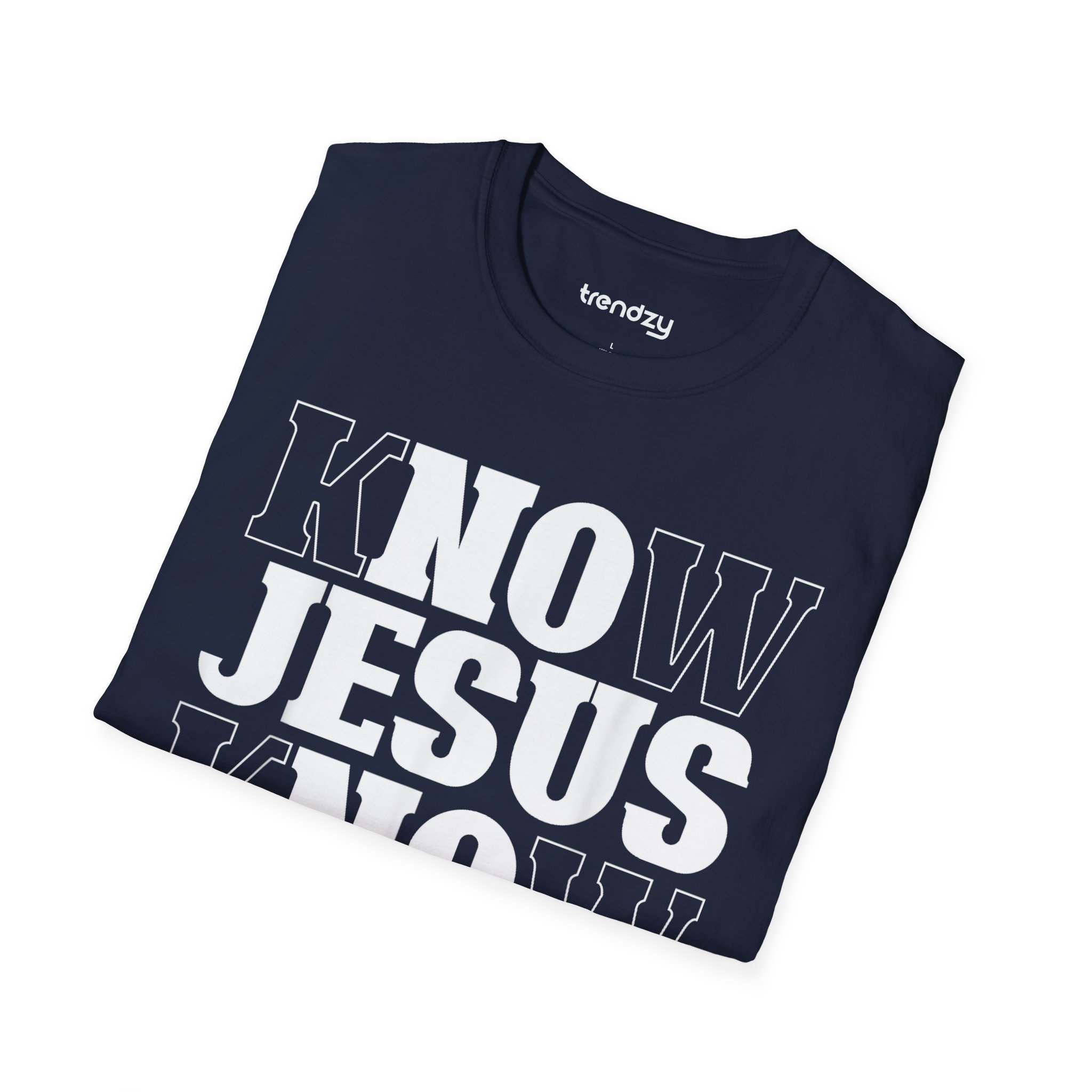 Unisex Softstyle T-Shirt with 'Know Jesus Know Peace' Design Inspirational Faith Tee - Image 22