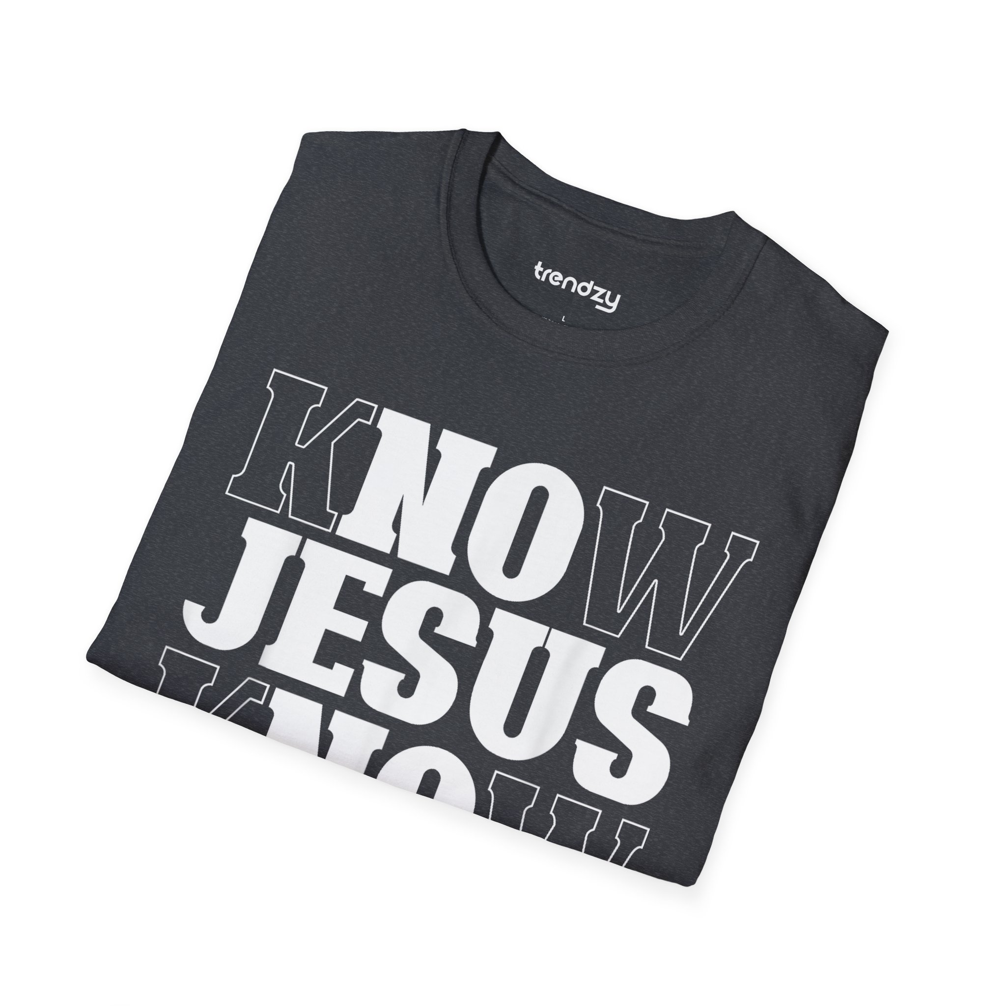 Unisex Softstyle T-Shirt with 'Know Jesus Know Peace' Design Inspirational Faith Tee - Image 18