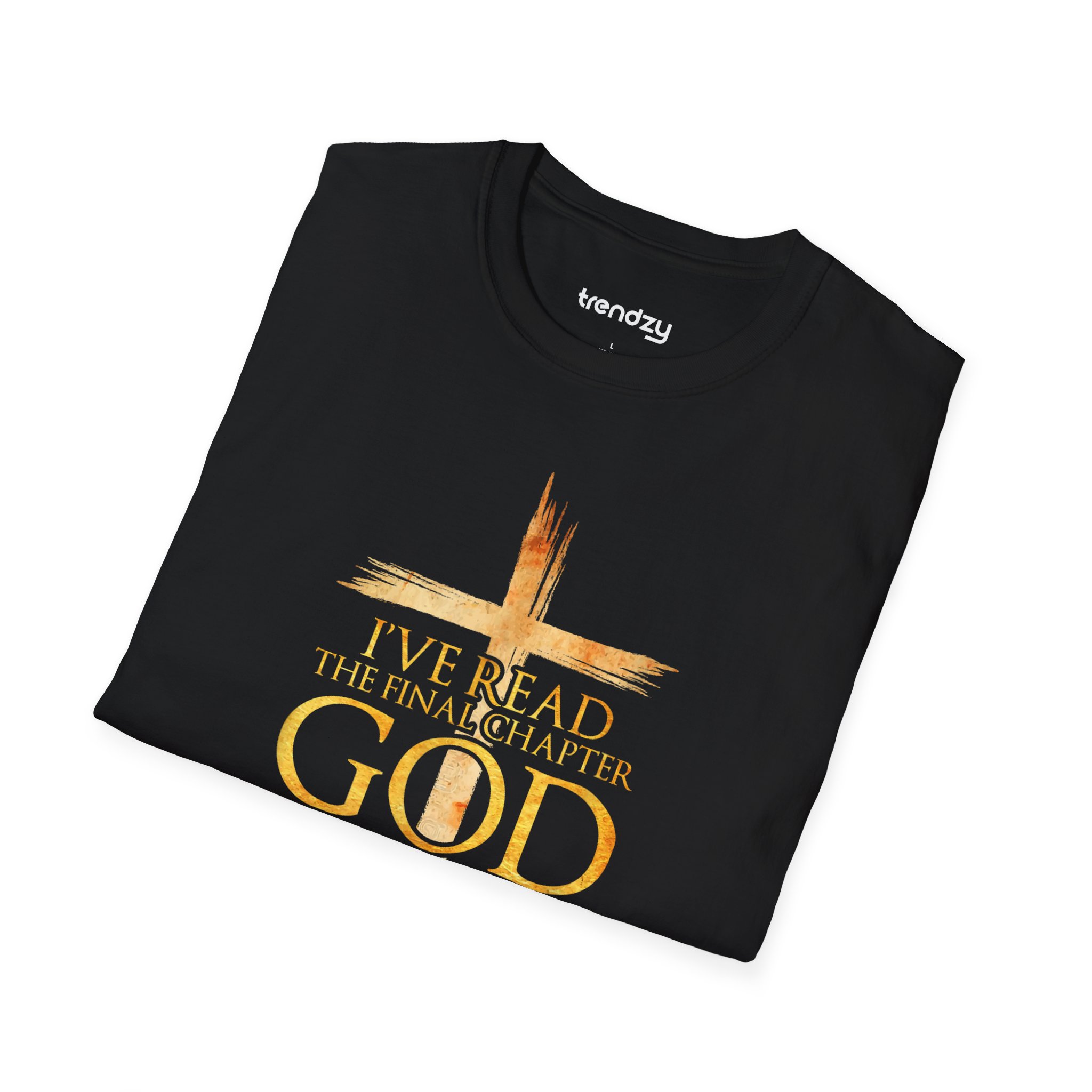 Unisex Softstyle T-Shirt with Inspirational Message – God Wins! Tee, Faith T-Shirt, Christian Apparel, Religious Gift, Hope Shirt - Image 2