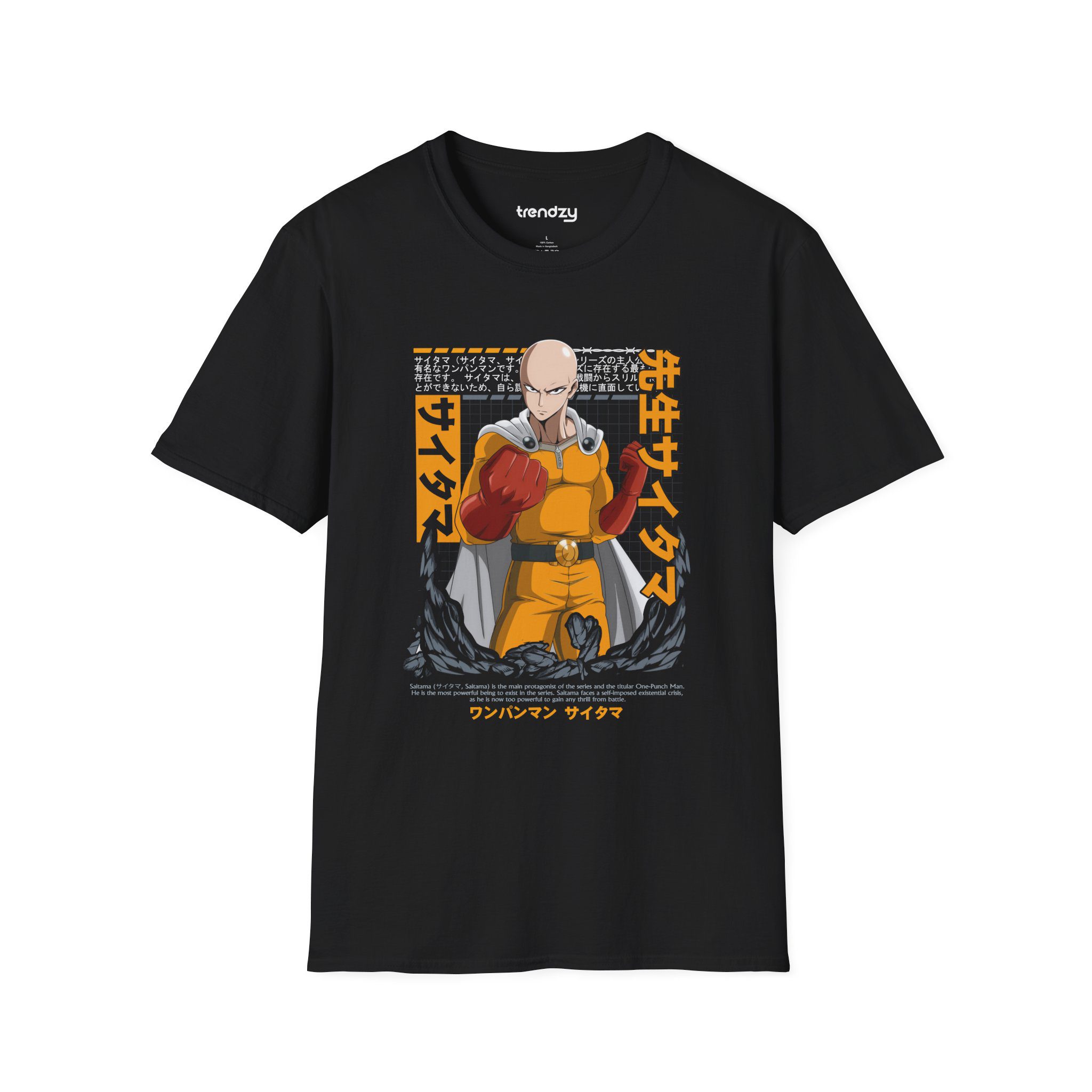 Anime One Punch Man Unisex Softstyle T-Shirt, Casual Wear, Gift for Fans, Comic