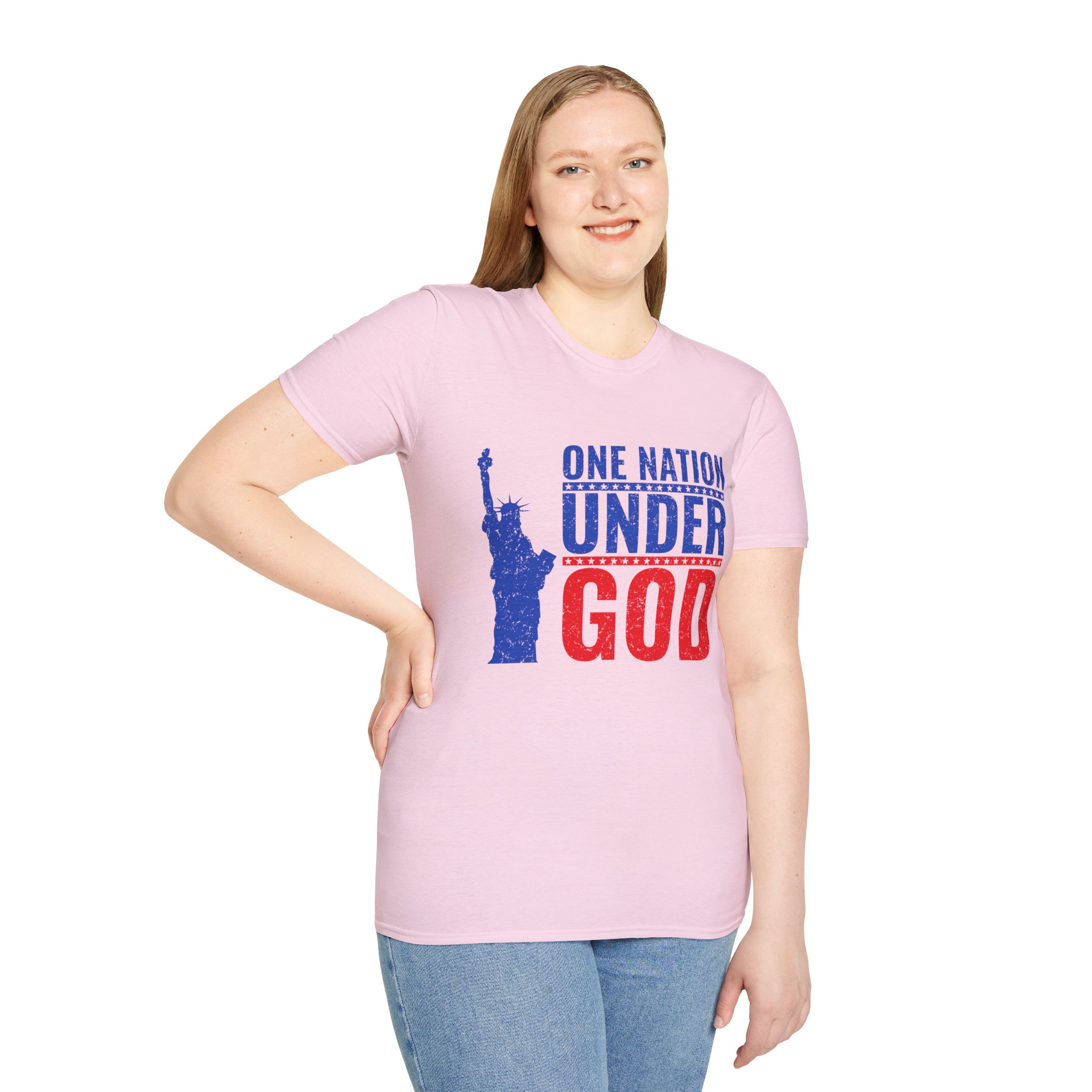 Patriotic Unisex T-Shirt | One Nation Under God, Freedom Apparel, Independence Day Gift, American Pride Tee, Vintage Graphic Shirt - Image 19