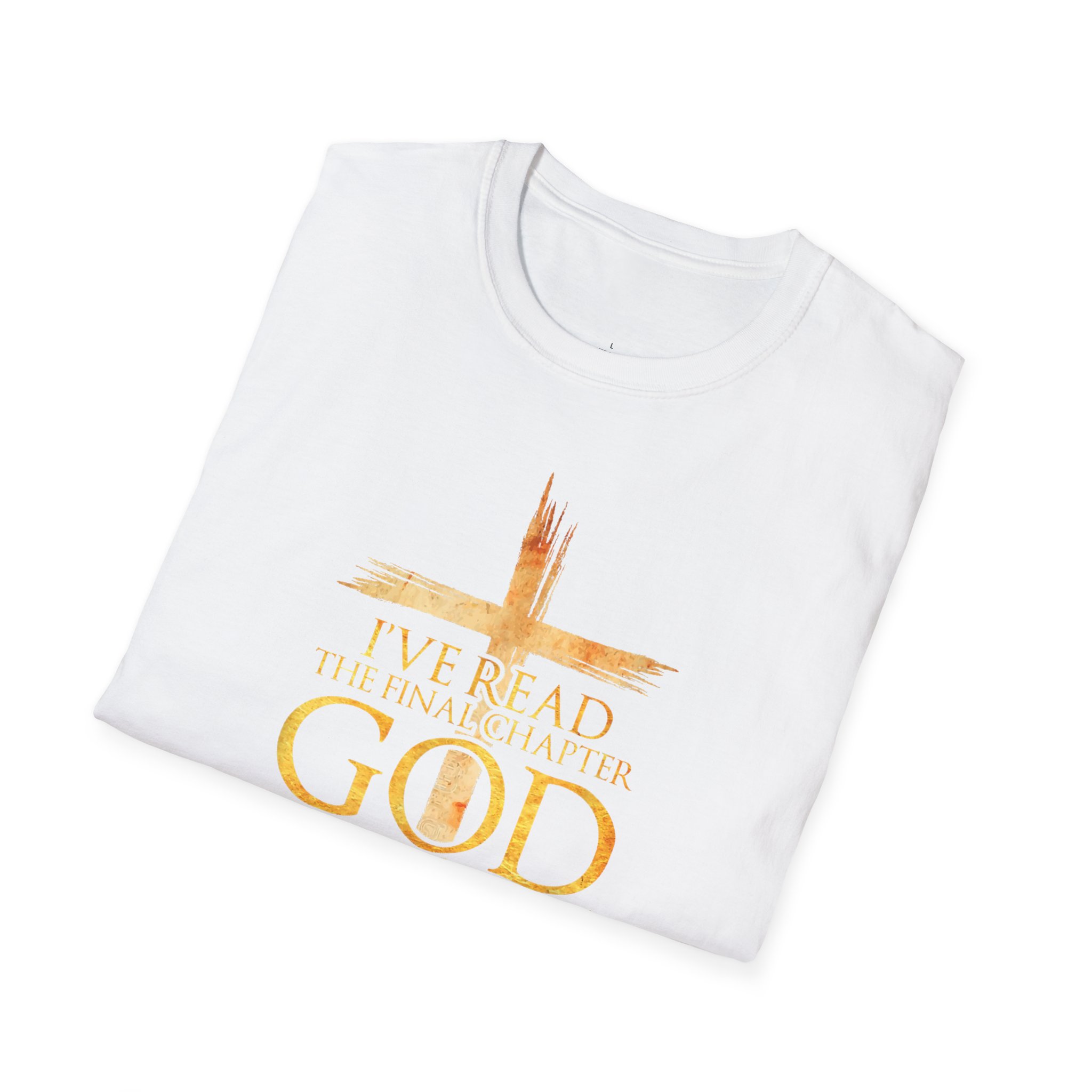 Unisex Softstyle T-Shirt with Inspirational Message – God Wins! Tee, Faith T-Shirt, Christian Apparel, Religious Gift, Hope Shirt - Image 5