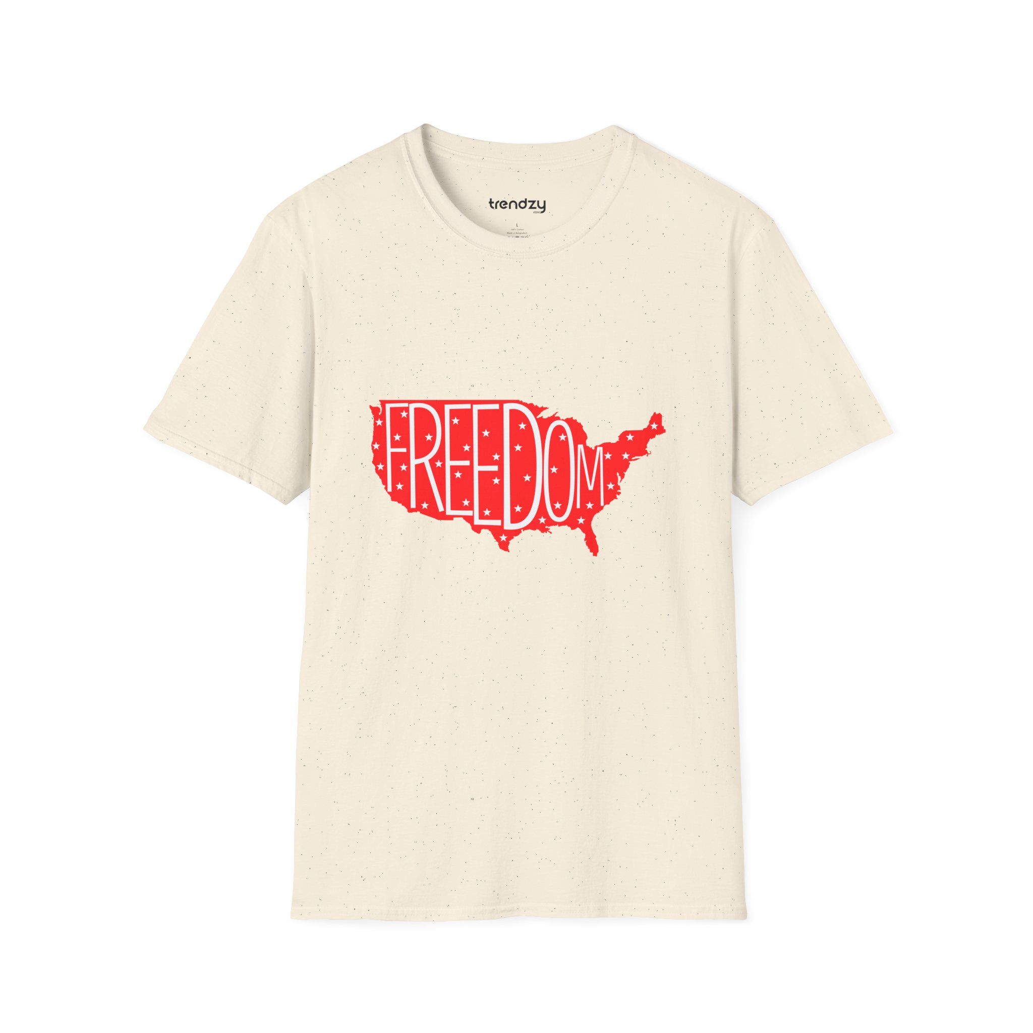 Freedom USA Unisex Softstyle T-Shirt - Casual Tee for Independence Day, Patriotic Gift, Relaxed Fit, Stylish Everyday Wear - Image 21