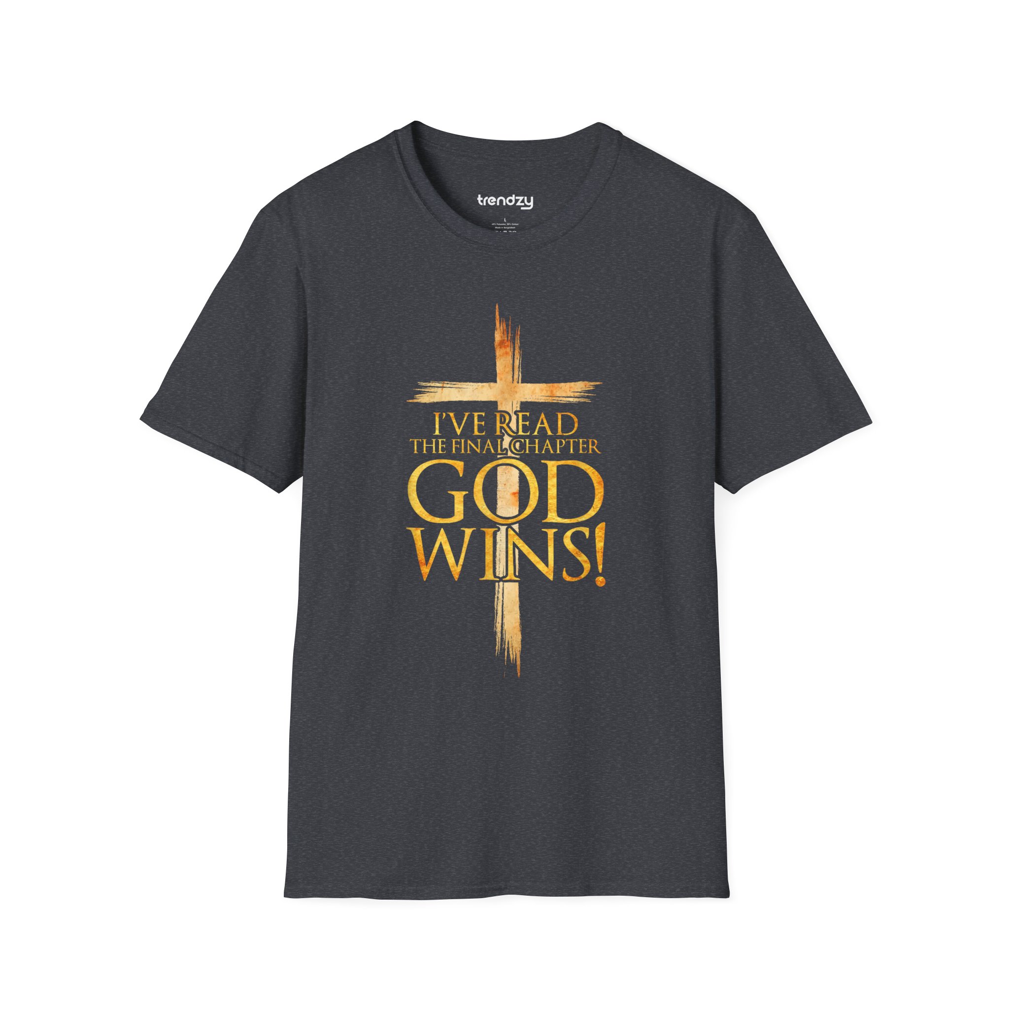 Unisex Softstyle T-Shirt with Inspirational Message – God Wins! Tee, Faith T-Shirt, Christian Apparel, Religious Gift, Hope Shirt - Image 7