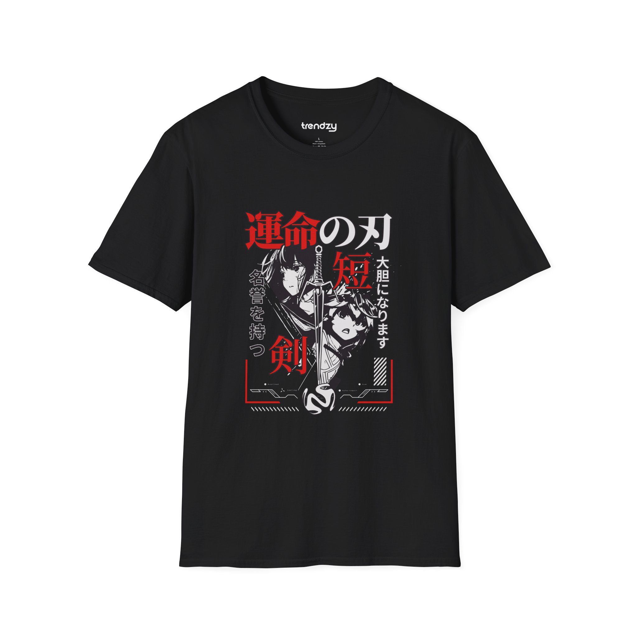 Anime Blades of Fate T-Shirt, Casual Wear, Gift for Fans, Graphic Tee, Unique Design, Streetwear Style