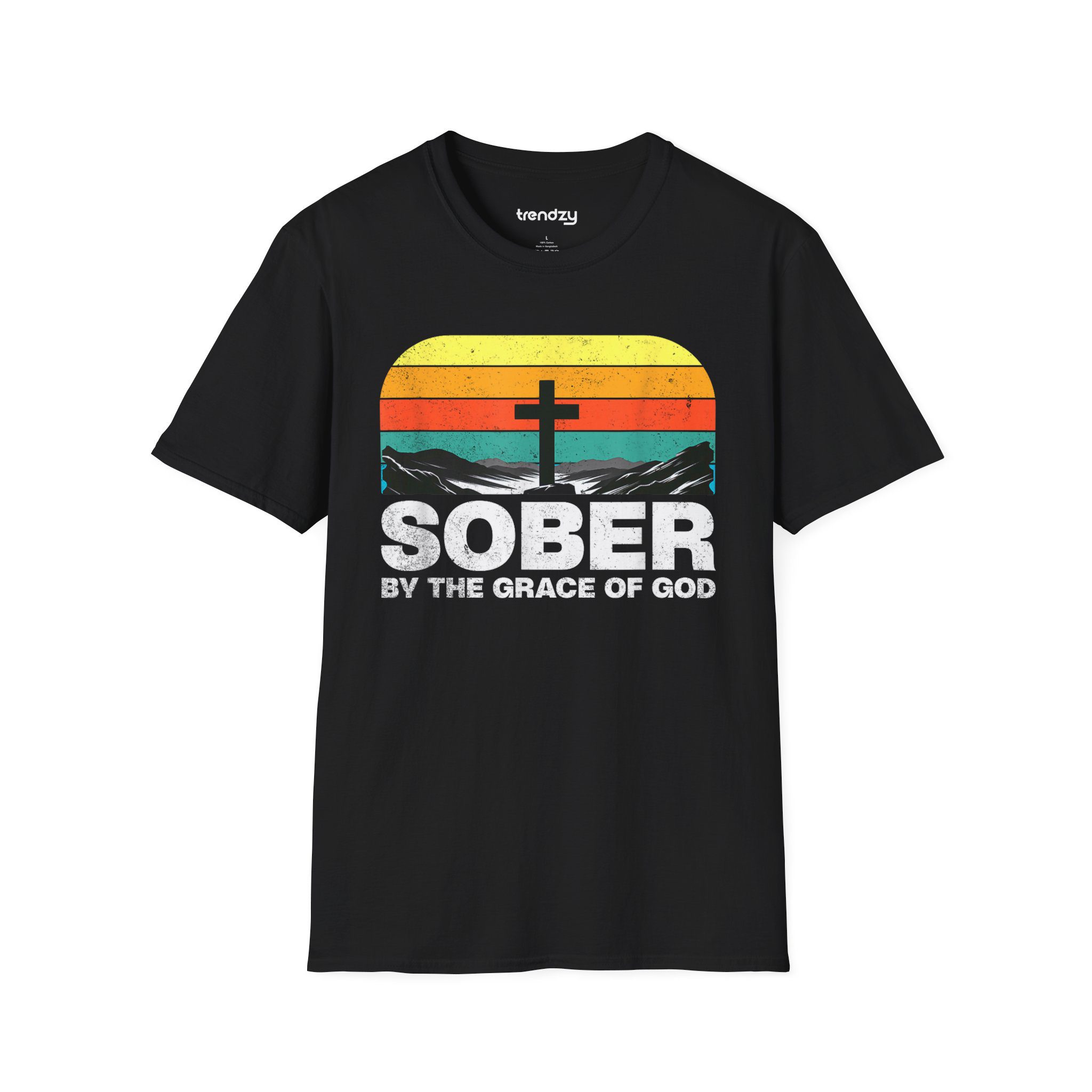 Sober by the Grace of God T-Shirt, Unisex Shirt, Faith Apparel, Recovery Support Tee, Inspirational Gift, Christian Clothing