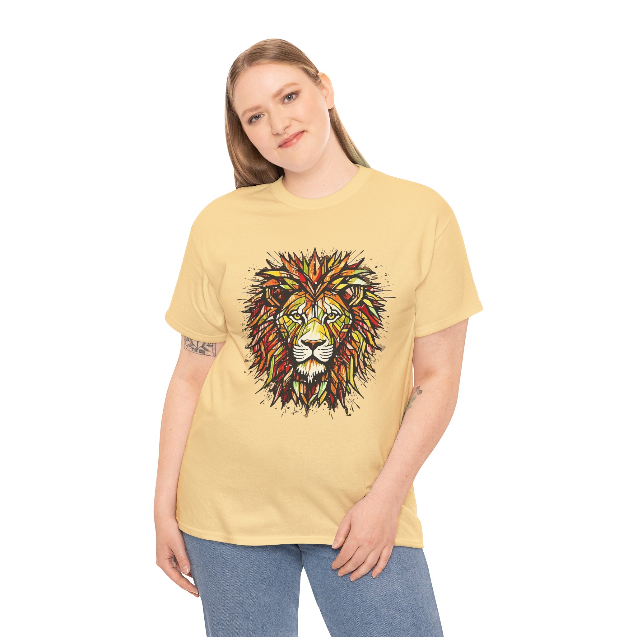 Lion Unisex Heavy Cotton Tee - Image 22