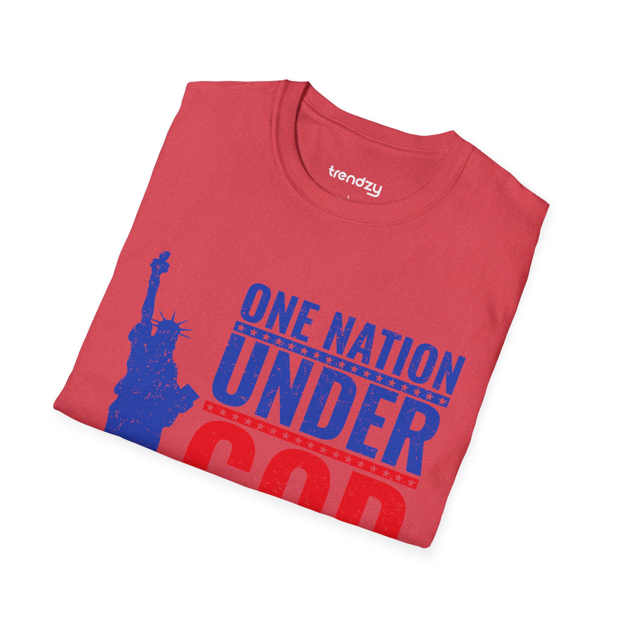 Patriotic Unisex T-Shirt | One Nation Under God, Freedom Apparel, Independence Day Gift, American Pride Tee, Vintage Graphic Shirt - Image 22