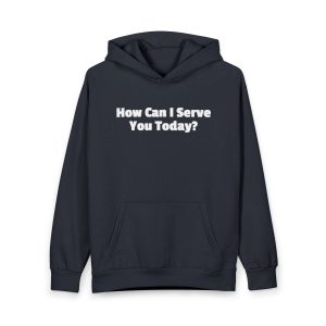 Table Tennis Hoodie - "How May I Serve You Today?" Pullover for Players & Fans